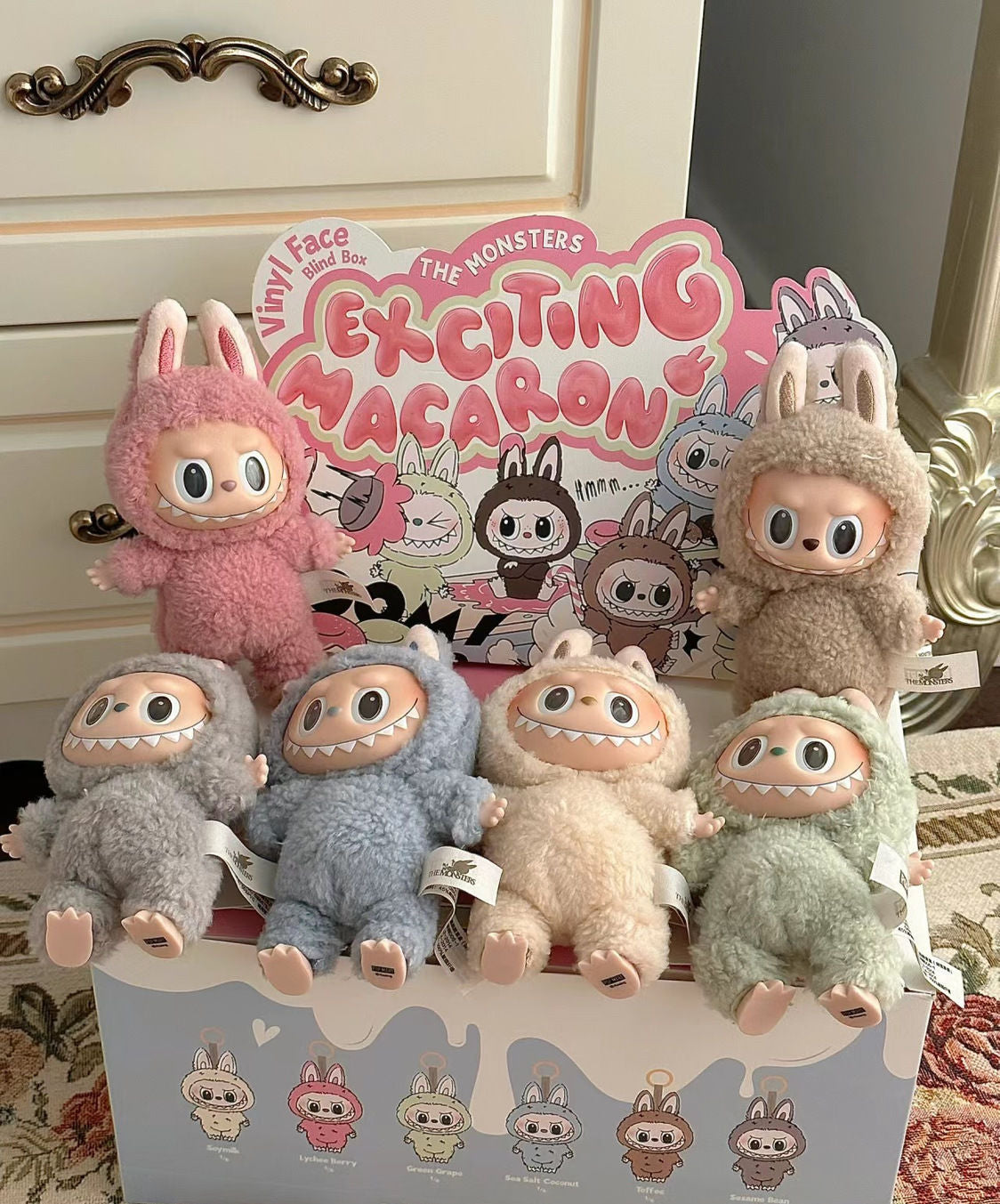 🔥 2x Original Labubu Macaron -Blind Box Sammlerfigur | selten| Kaufe 2 erhalte 1 gratis | Neu Sofort-Kaufen 