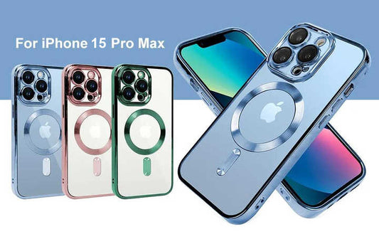 MagSafe Hülle iPhone 13–16 Pro/Max Klar N52 Magnet Anti-Gelb Kameraschutz 